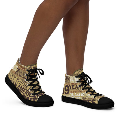 Women’s high top canvas shoes, Women’s trainers,